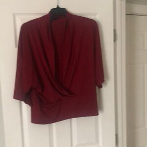 New Directions Rich Red Blouse